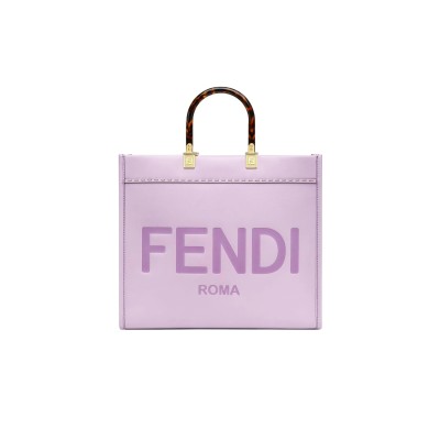 FENDI SUNSHINE MEDIUM LEATHER TOTE IN PURPLE 8BH386ABVLF1HOV (35*31*17cm)